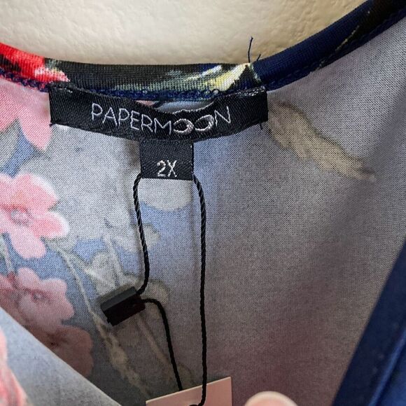 Papermoon Basima Tank Top‎ with Criss cross straps in back Size 2X NWT (J17) - Picture 7 of 10